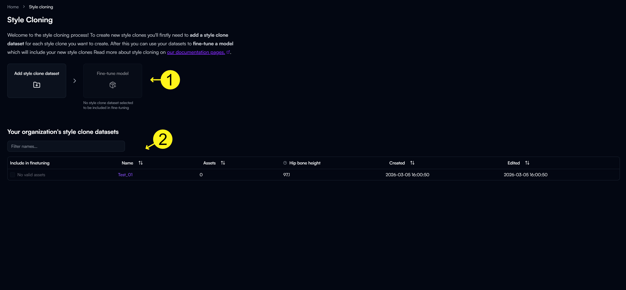 A minimalist, dark purple UI for uploading animation files.